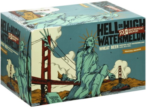 21st Amendment Hell Or High Watermelon Wheat Sal S Beverage World